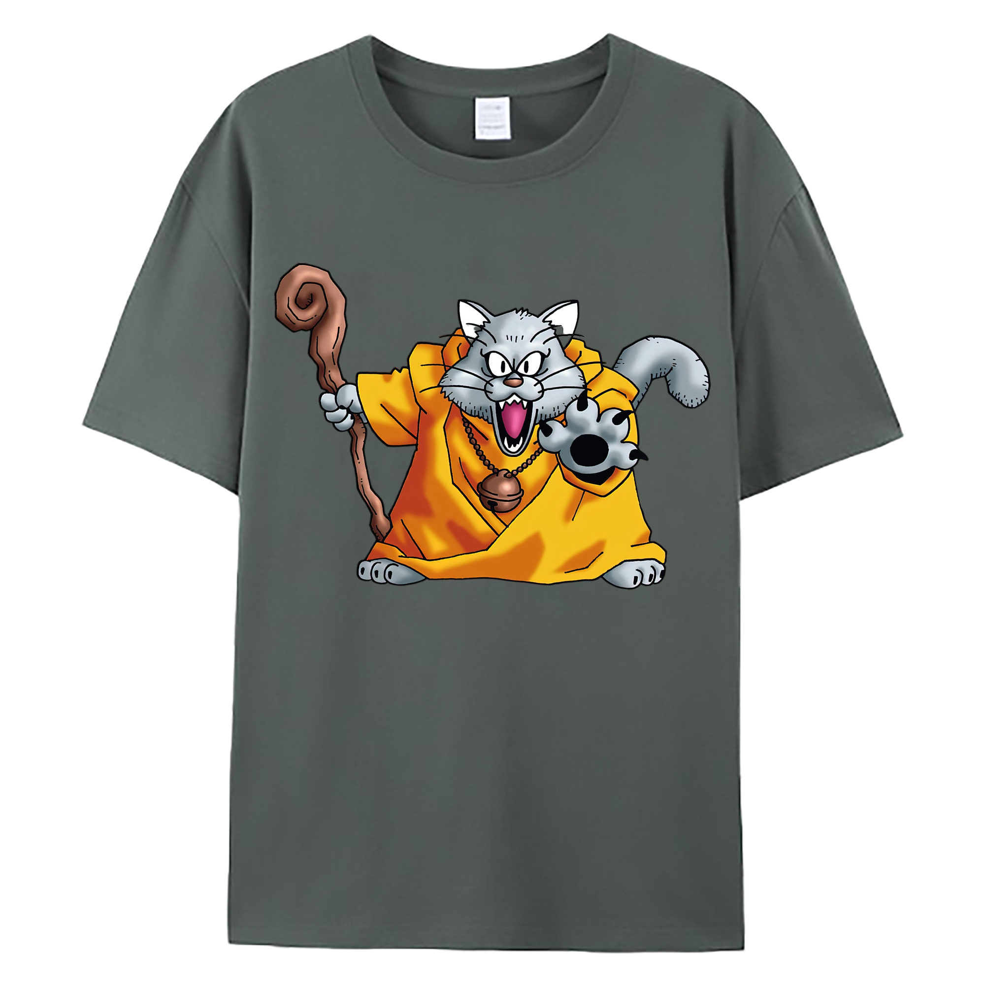 （画像用） ドラゴンクエスト Doragon Kuesuto Dragon Quest 綿100％ メンズ半袖Tシャツ｜肌触りやわらか＆通気性